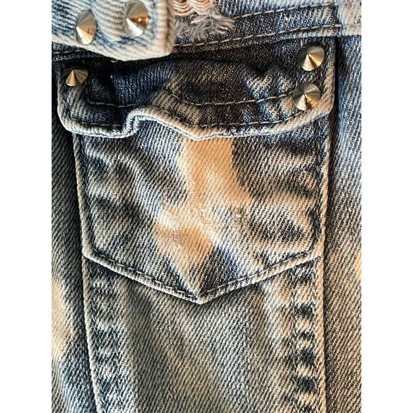 Vintage Boom Boom Jeans Spike Studded Denim Vest - Picture 7 of 11
